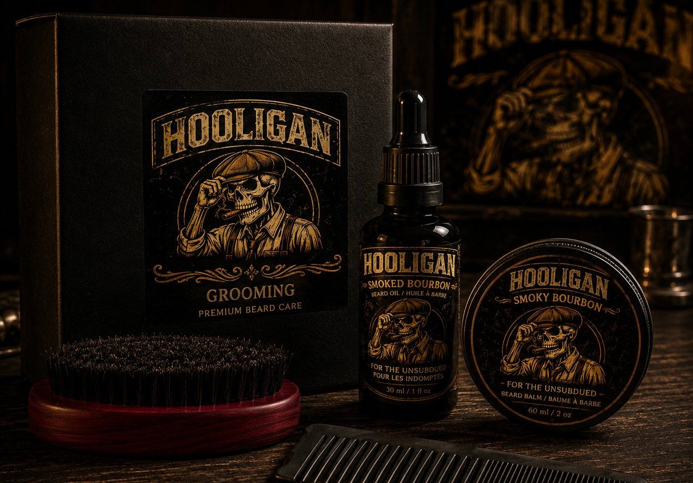 Smoked Bourbon Beard Kit